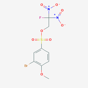 2-fluoro-2,2-dinitroethyl 3-bromo-4-methoxybenzenesulfonate