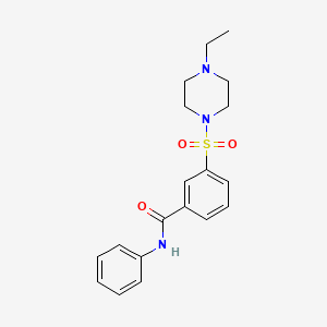 3-[(4-ethylpiperazin-1-yl)sulfonyl]-N-phenylbenzamide