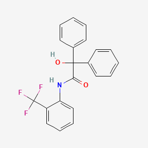 2-hydroxy-2,2-diphenyl-N-[2-(trifluoromethyl)phenyl]acetamide