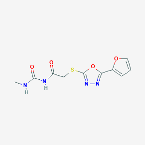 N-({[5-(2-furyl)-1,3,4-oxadiazol-2-yl]sulfanyl}acetyl)-N'-methylurea