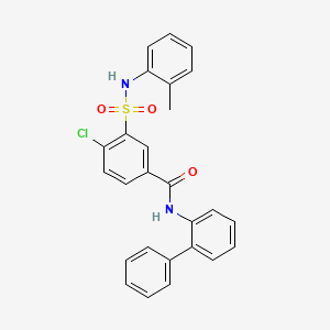 N-2-biphenylyl-4-chloro-3-{[(2-methylphenyl)amino]sulfonyl}benzamide