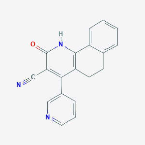 2-Oxo-4-(3-pyridinyl)-1,2,5,6-tetrahydrobenzo[h]quinoline-3-carbonitrile