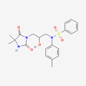 N~1~-[3-(4,4-DIMETHYL-2,5-DIOXO-1-IMIDAZOLIDINYL)-2-HYDROXYPROPYL]-N~1~-(4-METHYLPHENYL)-1-BENZENESULFONAMIDE