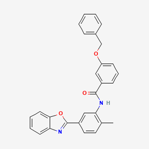 N-[5-(1,3-benzoxazol-2-yl)-2-methylphenyl]-3-(benzyloxy)benzamide