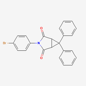 molecular formula C23H16BrNO2 B5001440 3-(4-bromophenyl)-6,6-diphenyl-3-azabicyclo[3.1.0]hexane-2,4-dione 