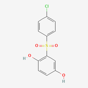 molecular formula C12H9ClO4S B5001452 2-(4-Chloro-benzenesulfonyl)-benzene-1,4-diol CAS No. 6269-31-4