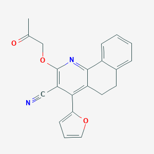 4-(2-Furyl)-2-(2-oxopropoxy)-5,6-dihydrobenzo[h]quinoline-3-carbonitrile