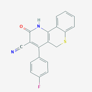4-(4-fluorophenyl)-2-oxo-1,5-dihydro-2H-thiochromeno[4,3-b]pyridine-3-carbonitrile