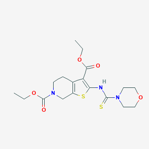 diethyl 2-[(morpholinocarbothioyl)amino]-4,7-dihydrothieno[2,3-c]pyridine-3,6(5H)-dicarboxylate