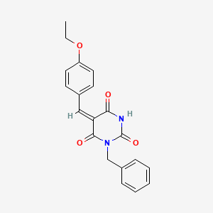 1-benzyl-5-(4-ethoxybenzylidene)-2,4,6(1H,3H,5H)-pyrimidinetrione