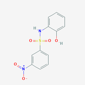 molecular formula C12H10N2O5S B5001525 N-(2-hydroxyphenyl)-3-nitrobenzenesulfonamide 