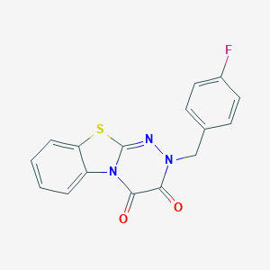2-(4-fluorobenzyl)-2H-[1,2,4]triazino[3,4-b][1,3]benzothiazole-3,4-dione