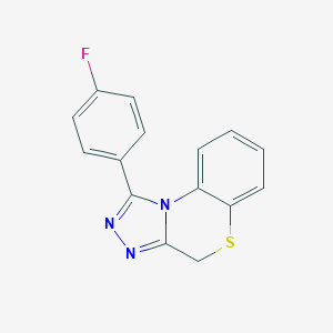 molecular formula C15H10FN3S B500160 1-(4-fluorophenyl)-4H-[1,2,4]triazolo[3,4-c][1,4]benzothiazine 