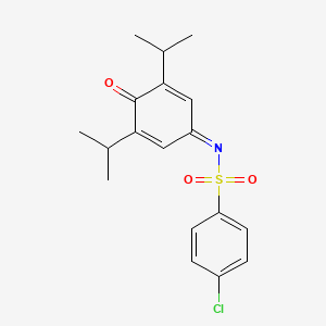 4-chloro-N-(3,5-diisopropyl-4-oxo-2,5-cyclohexadien-1-ylidene)benzenesulfonamide