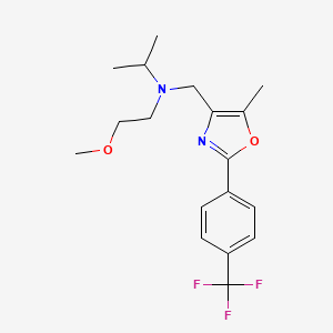 N-(2-methoxyethyl)-N-({5-methyl-2-[4-(trifluoromethyl)phenyl]-1,3-oxazol-4-yl}methyl)-2-propanamine