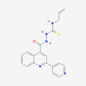 molecular formula C19H17N5OS B5001707 N-allyl-2-{[2-(4-pyridinyl)-4-quinolinyl]carbonyl}hydrazinecarbothioamide 