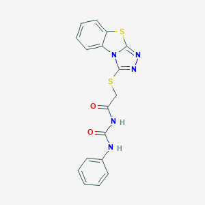 N-phenyl-N'-[([1,2,4]triazolo[3,4-b][1,3]benzothiazol-3-ylsulfanyl)acetyl]urea
