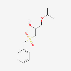 molecular formula C13H20O4S B5001752 1-(benzylsulfonyl)-3-isopropoxy-2-propanol 