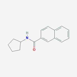 molecular formula C16H17NO B500176 N-cyclopentylnaphthalene-2-carboxamide CAS No. 331435-54-2
