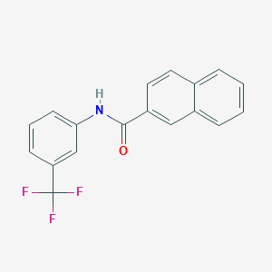 molecular formula C18H12F3NO B500179 N-[3-(trifluoromethyl)phenyl]-2-naphthamide 