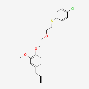 1-[2-[2-(4-Chlorophenyl)sulfanylethoxy]ethoxy]-2-methoxy-4-prop-2-enylbenzene