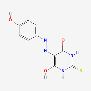 molecular formula C10H8N4O3S B5001818 2-thioxodihydro-4,5,6(1H)-pyrimidinetrione 5-[(4-hydroxyphenyl)hydrazone] 