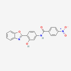 molecular formula C20H13N3O5 B5001867 N-[4-(1,3-benzoxazol-2-yl)-3-hydroxyphenyl]-4-nitrobenzamide 