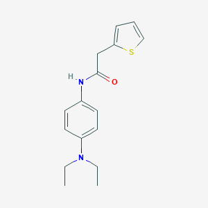 molecular formula C16H20N2OS B500187 N-[4-(diethylamino)phenyl]-2-(2-thienyl)acetamide 