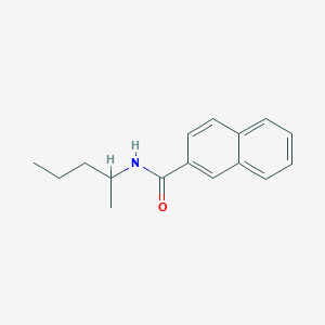 molecular formula C16H19NO B500189 N-(1-methylbutyl)-2-naphthamide 