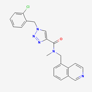 1-(2-chlorobenzyl)-N-(5-isoquinolinylmethyl)-N-methyl-1H-1,2,3-triazole-4-carboxamide