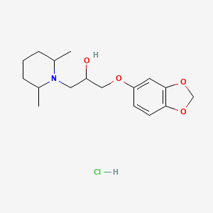 1-(1,3-benzodioxol-5-yloxy)-3-(2,6-dimethyl-1-piperidinyl)-2-propanol hydrochloride