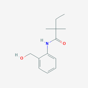 molecular formula C13H19NO2 B500191 N-[2-(hydroxymethyl)phenyl]-2,2-dimethylbutanamide 