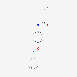 molecular formula C19H23NO2 B500192 N-[4-(benzyloxy)phenyl]-2,2-dimethylbutanamide 