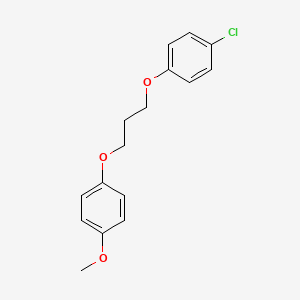 molecular formula C16H17ClO3 B5001935 1-chloro-4-[3-(4-methoxyphenoxy)propoxy]benzene 