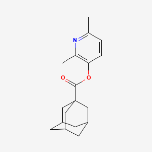 molecular formula C18H23NO2 B5001946 2,6-dimethyl-3-pyridinyl 1-adamantanecarboxylate 