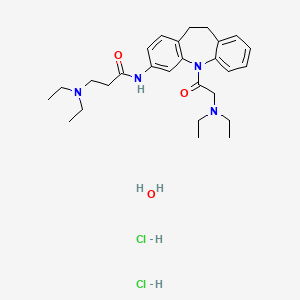 N~1~-[5-(N,N-diethylglycyl)-10,11-dihydro-5H-dibenzo[b,f]azepin-3-yl]-N~3~,N~3~-diethyl-beta-alaninamide dihydrochloride hydrate