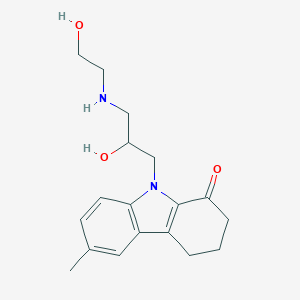 9-{2-hydroxy-3-[(2-hydroxyethyl)amino]propyl}-6-methyl-2,3,4,9-tetrahydro-1H-carbazol-1-one