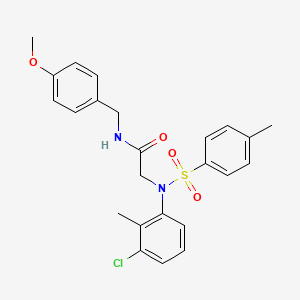 N~2~-(3-chloro-2-methylphenyl)-N~1~-(4-methoxybenzyl)-N~2~-[(4-methylphenyl)sulfonyl]glycinamide