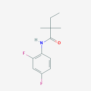 molecular formula C12H15F2NO B500199 N-(2,4-difluorophenyl)-2,2-dimethylbutanamide 
