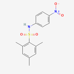 molecular formula C15H16N2O4S B5002010 2,4,6-trimethyl-N-(4-nitrophenyl)benzenesulfonamide CAS No. 300375-28-4