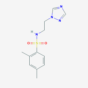 2,4-dimethyl-N-[2-(1H-1,2,4-triazol-1-yl)ethyl]benzenesulfonamide
