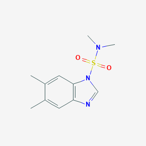 molecular formula C11H15N3O2S B500207 N,N,5,6-tetramethyl-1H-benzimidazole-1-sulfonamide CAS No. 349573-96-2