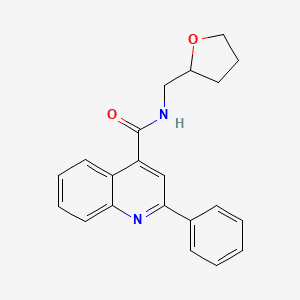 2-phenyl-N-(tetrahydro-2-furanylmethyl)-4-quinolinecarboxamide