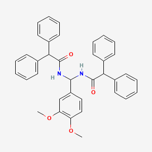 N,N'-[(3,4-dimethoxyphenyl)methylene]bis(2,2-diphenylacetamide)