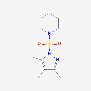 1-(3,4,5-Trimethylpyrazol-1-yl)sulfonylpiperidine