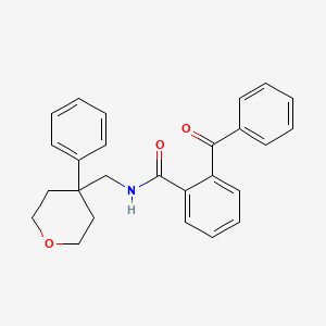 2-benzoyl-N-[(4-phenyltetrahydro-2H-pyran-4-yl)methyl]benzamide