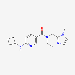 6-(cyclobutylamino)-N-ethyl-N-[(1-methyl-1H-imidazol-2-yl)methyl]nicotinamide