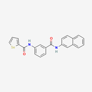 molecular formula C22H16N2O2Se B5002223 N-[3-(naphthalen-2-ylcarbamoyl)phenyl]selenophene-2-carboxamide 