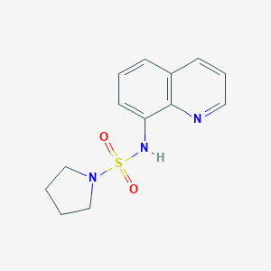 molecular formula C13H15N3O2S B500225 N-(8-quinolinyl)-1-pyrrolidinesulfonamide CAS No. 148704-76-1