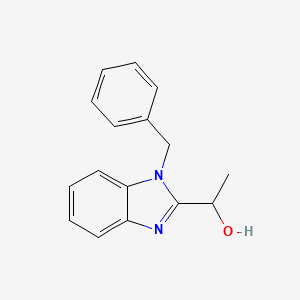 molecular formula C16H16N2O B5002263 1-(1-benzyl-1H-benzimidazol-2-yl)ethanol CAS No. 5663-11-6